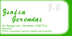 zsofia gerendai business card